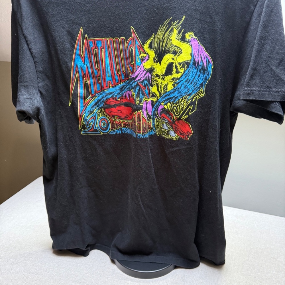 Metallica 20th Anniversary Concert San Francisco T Shirt Size Large - Picture 9 of 10